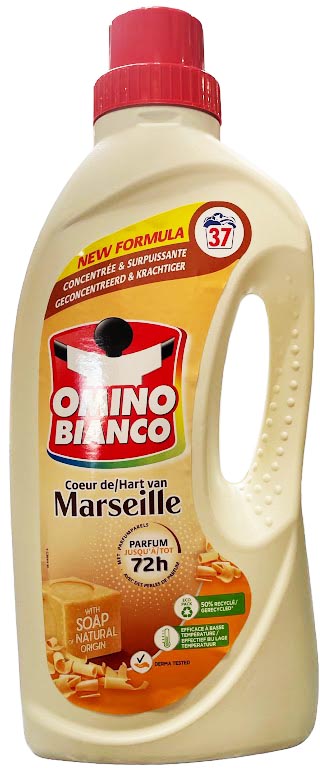 Omino Bianco Marseille wasmiddel, 37 doseringen, fles van 1,48 l afbeelding