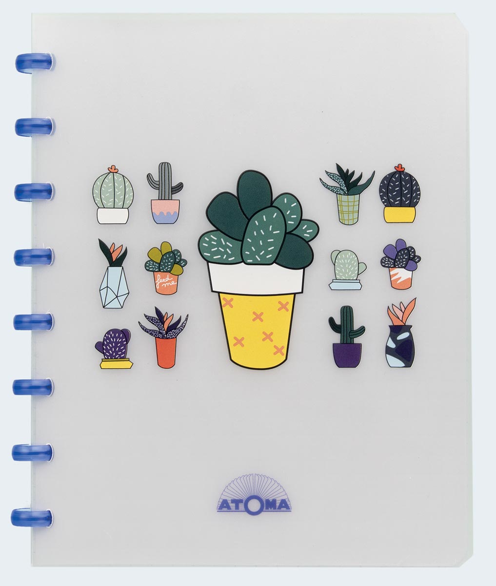 Atoma schrift Chill ft A5, geruit 5 mm, geassorteerde kleuren