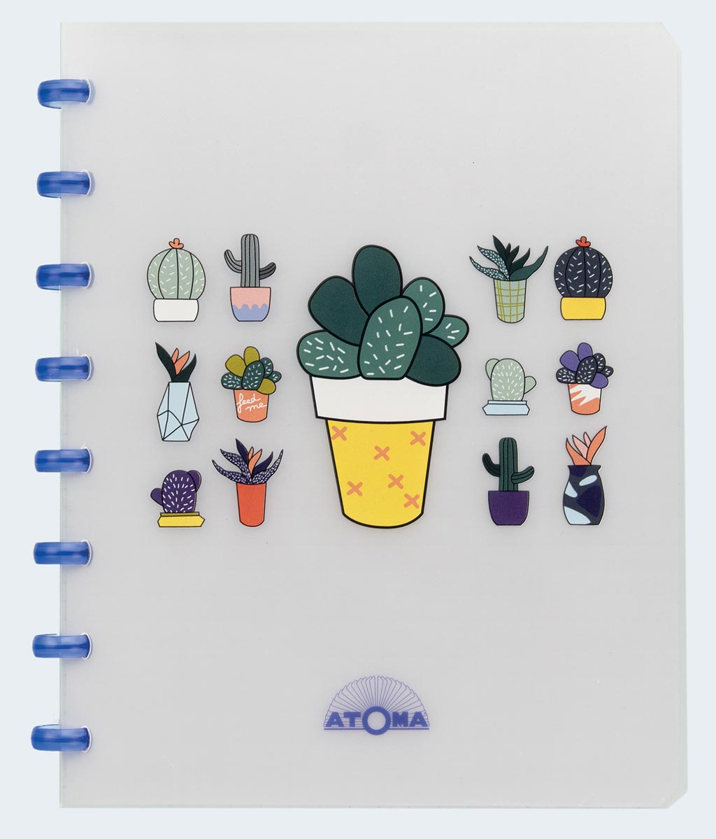Atoma schrift Chill ft A5, commercieel geruit, geassorteerde kleuren
