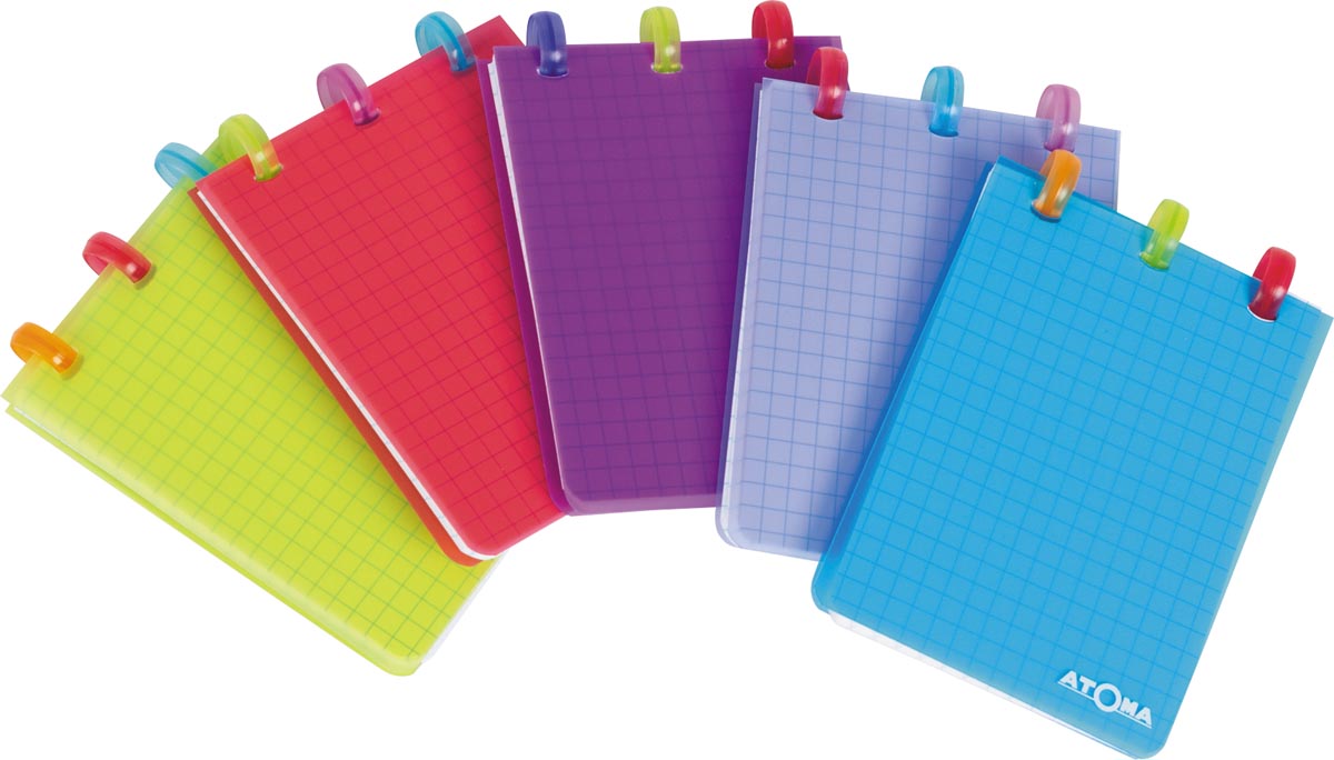 Atoma Tutti Frutti notitieboekje, ft A7, 120 bladzijden, geassorteerde kleuren Atoma Tutti Frutti notitieboekje, ft A7, 120 bladzijden, geassorteerde kleuren