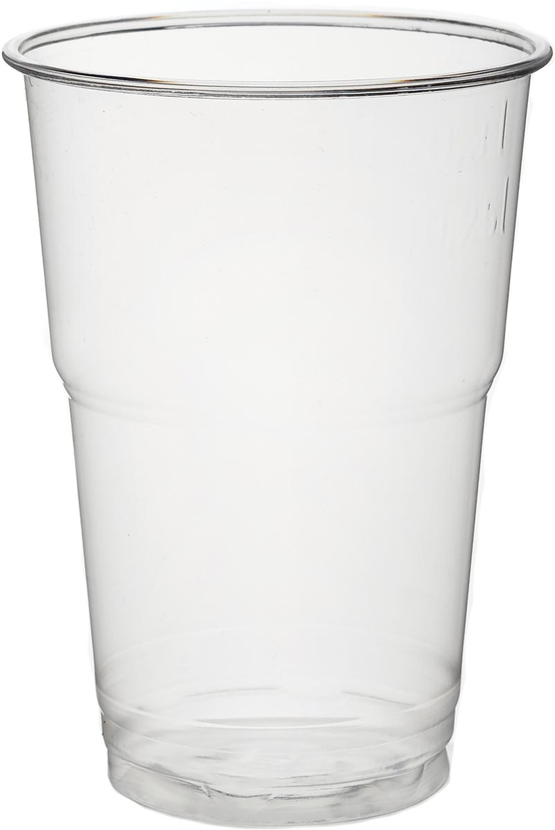 Drinkbeker Uit Pet Voor Koude Dranken 250 Ml Transparant Pak Van 50 Stuks huismerk kopen in de aanbieding