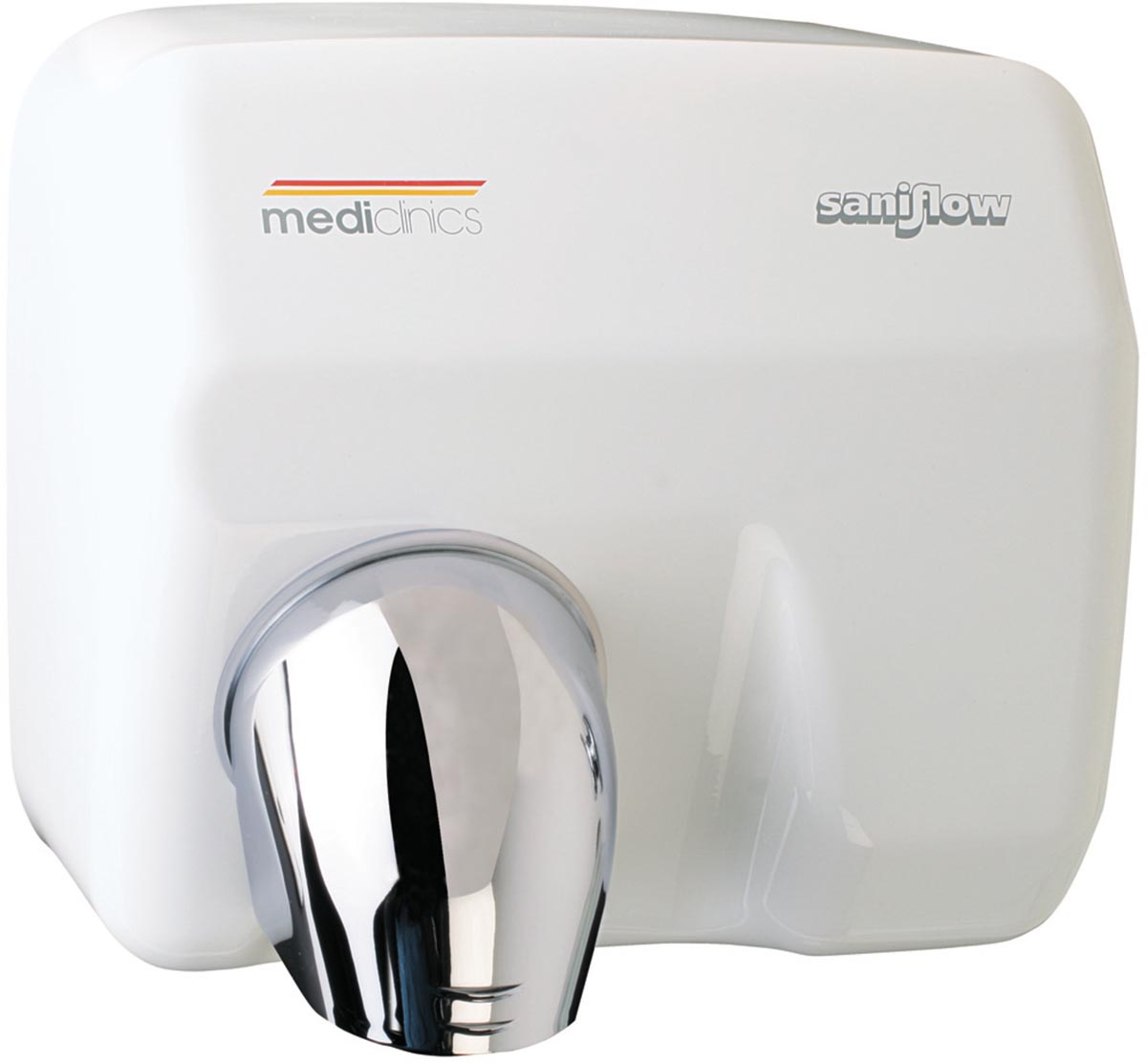 Mediclinics handendroger E05A, automatisch, staal, wit afbeelding