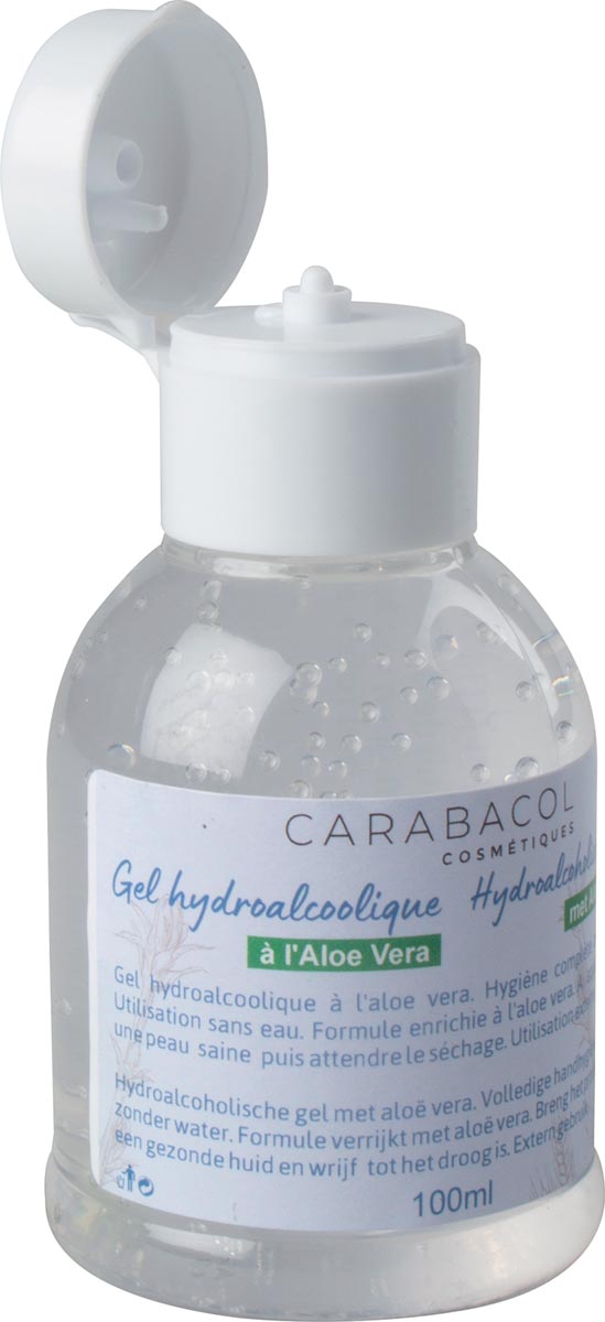 Hydroalcoholische handgel, 50-70% alcohol, fles van 100 ml afbeelding