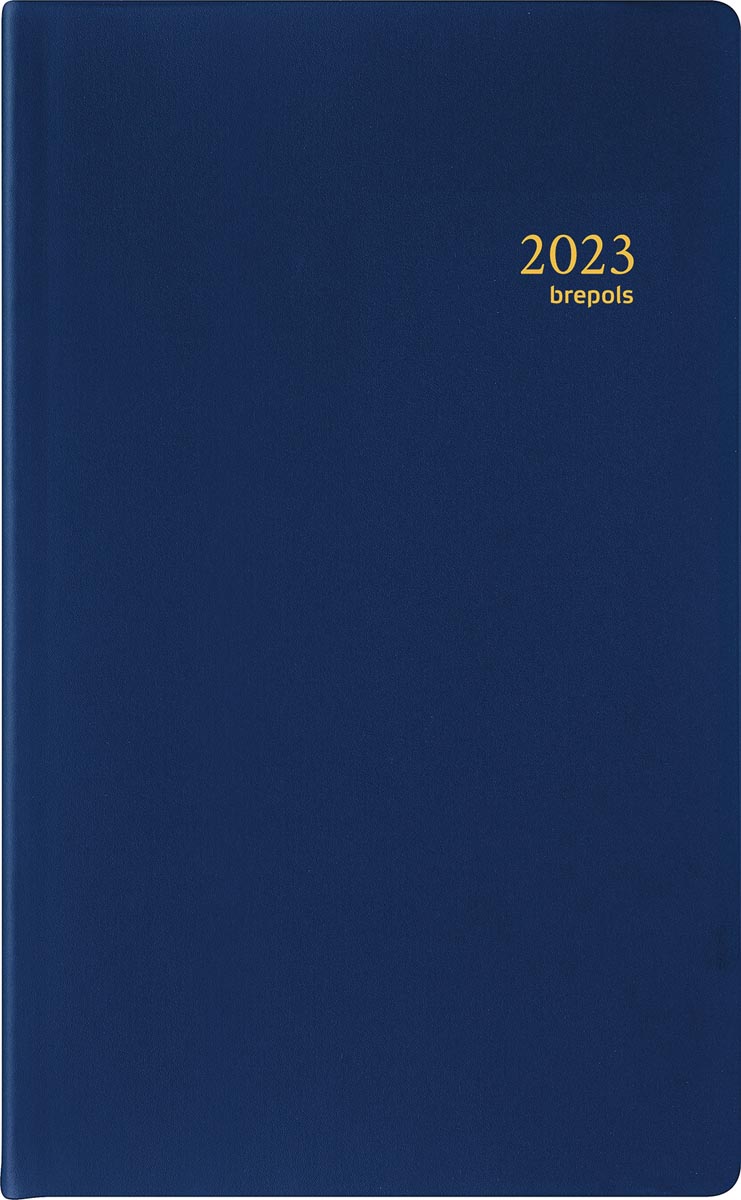Brepols agenda Breform Seta 6-talig, blauw, 2023 Brepols agenda Breform Seta 6-talig, blauw, 2023