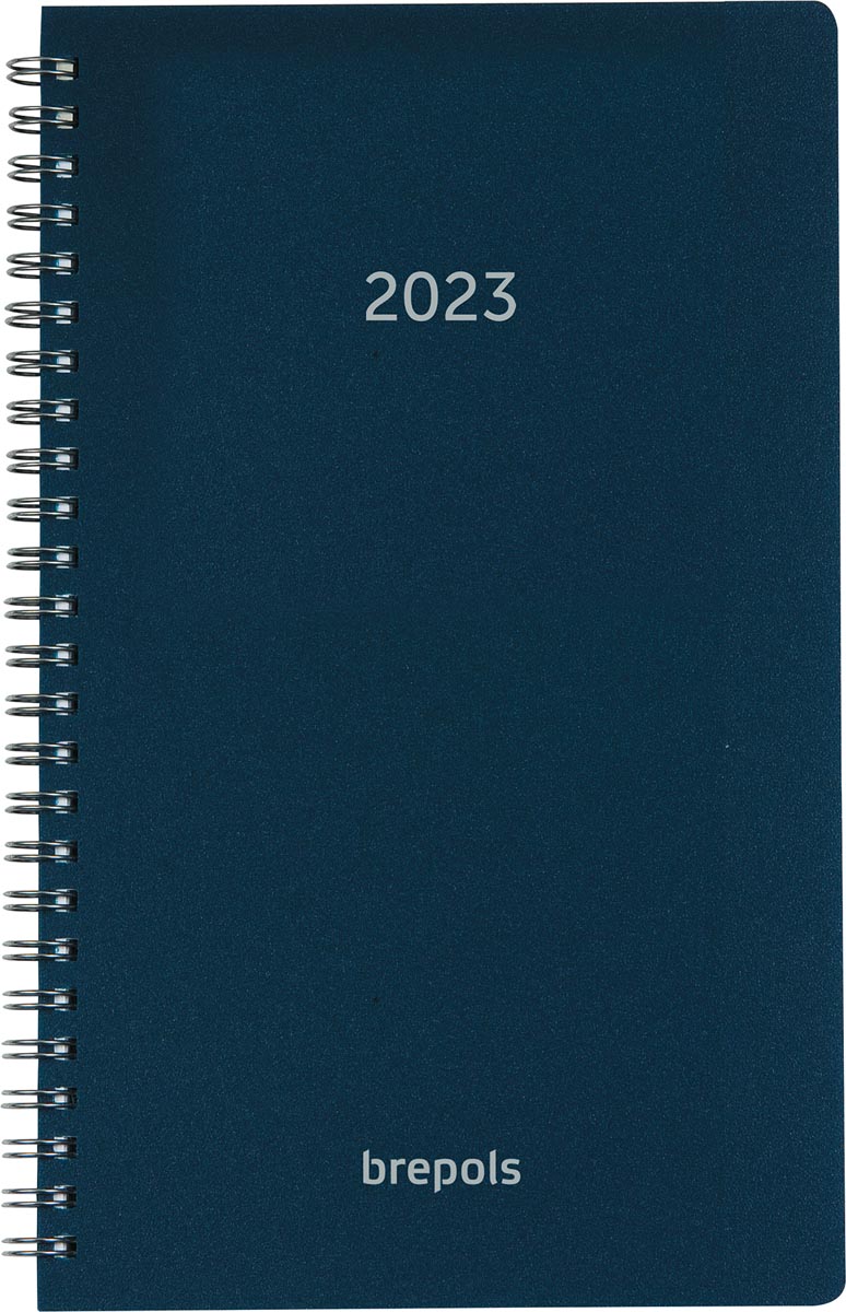 Brepols agenda Breform Polyprop 6-talig, blauw, 2023 Brepols agenda Breform Polyprop 6-talig, blauw, 2023