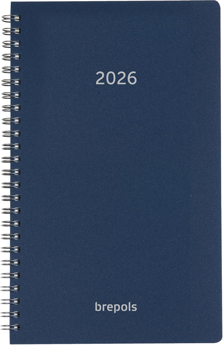 Brepols agenda Breform Polyprop 6-talig, blauw, 2026