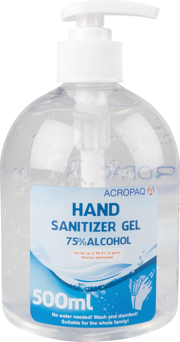 Desinfecterende handgel, fles van 500 ml afbeelding