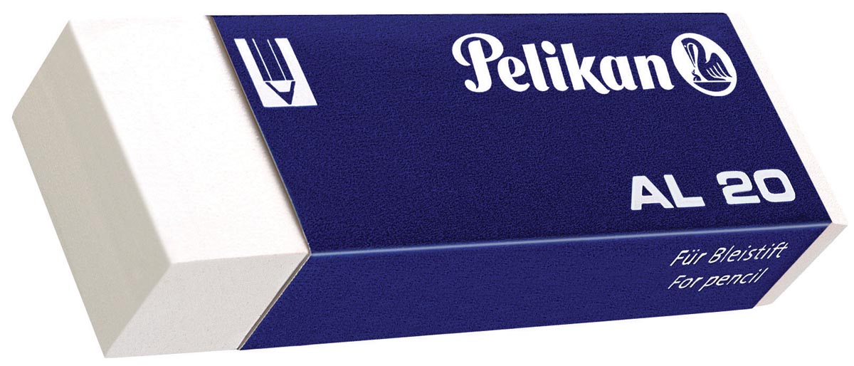 Pelikan witte potloodgom AL doos van 20 stuks