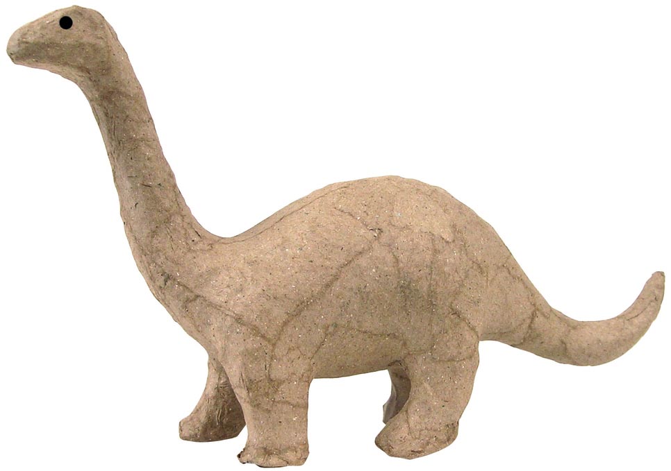 Décopatch brontosaurus, papier-maché