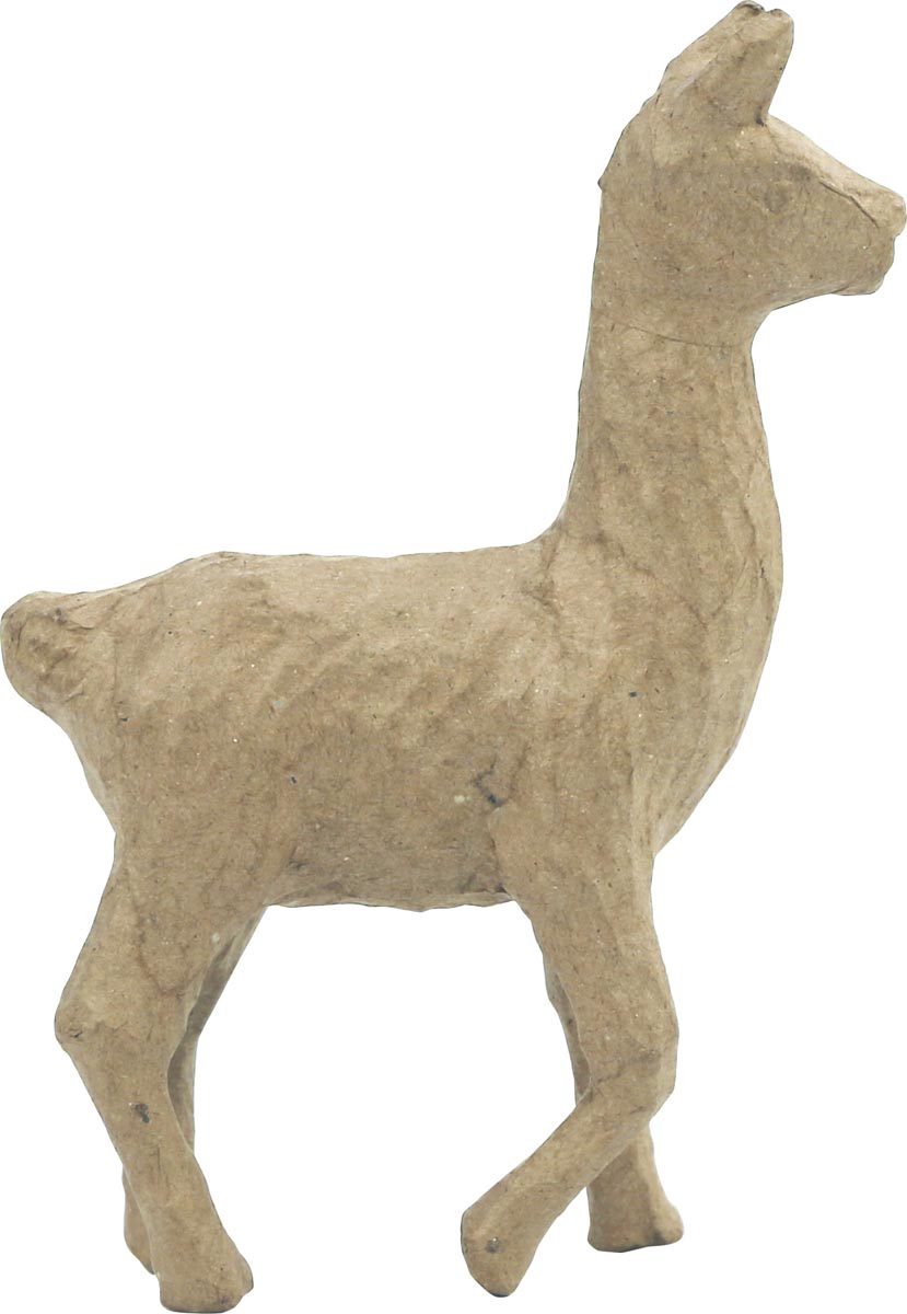 Décopatch lama, papier-maché