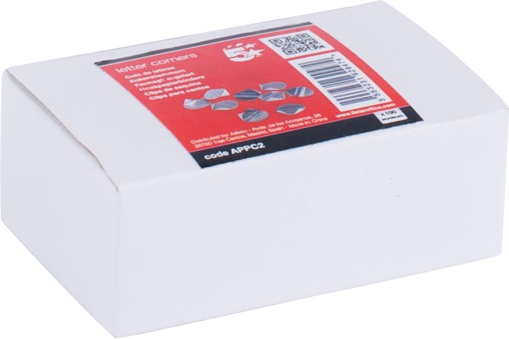 5 Star Hoekpapierbinders Aluminium Doos Van 100 Stuks huismerk kopen in de aanbieding 5 Star Hoekpapierbinders Aluminium Doos Van 100 Stuks huismerk kopen in de aanbieding