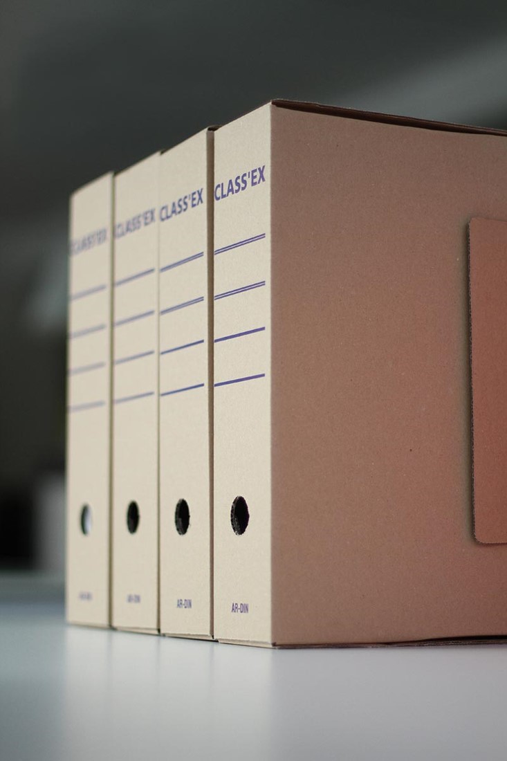 2x Draagbare Archiefdoos A4 Transparant - 31x22x5 Cm, Voor Documenten, Foto's & Tijdschriften