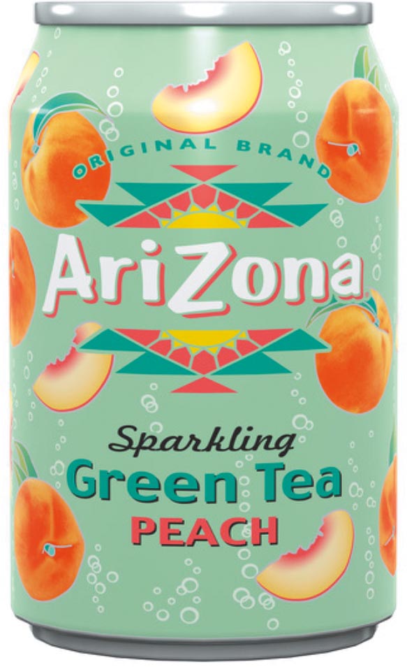 Arizona ijsthee Sparkling Lemon Iced Tea, blik van 33 cl, pak 12 stuks