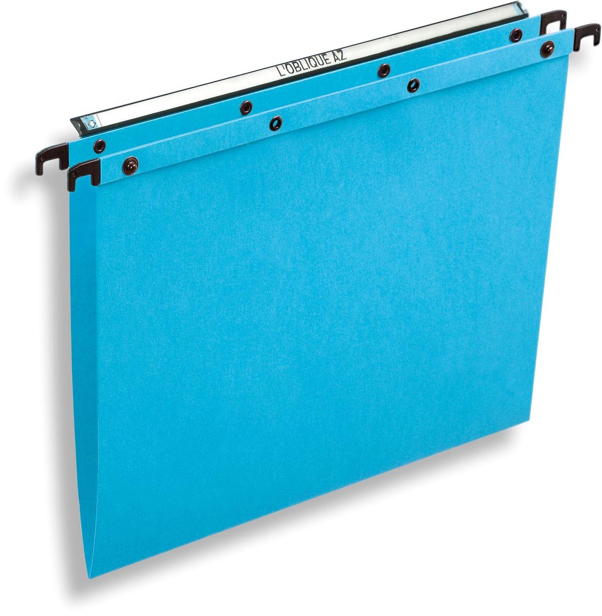 L'Oblique hangmappen voor laden AZO tussenafstand 330 mm (A4), V-bodem, blauw L'Oblique hangmappen voor laden AZO tussenafstand 330 mm (A4), V-bodem, blauw