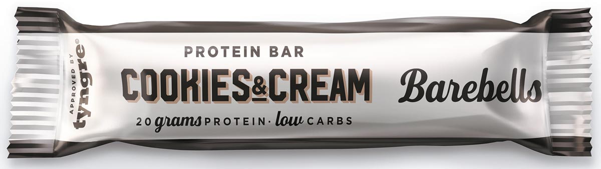 Barebells reep Original Cookies & Cream, 55 g, pak van 12 stuks afbeelding