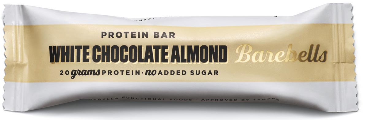 Barebells reep Original White Chocolate Almond, 55 g, pak van 12 stuks afbeelding