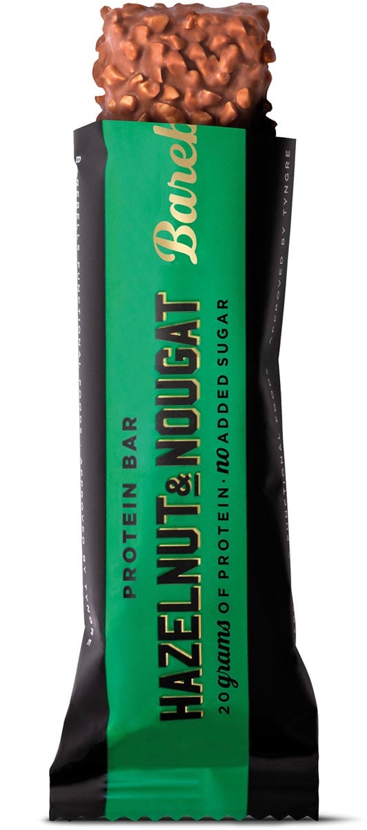 Barebells reep Original Hazelnut & Nougat, 55 g, pak van 12 stuks afbeelding