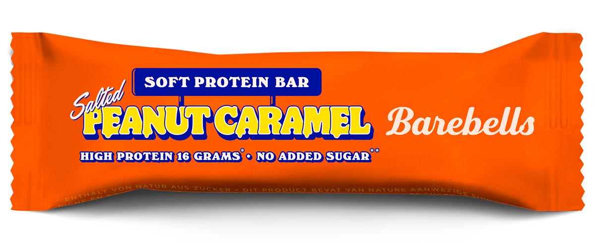 Barebells reep Soft Salted Peanut Caramel, 55 g, pak van 12 stuks afbeelding