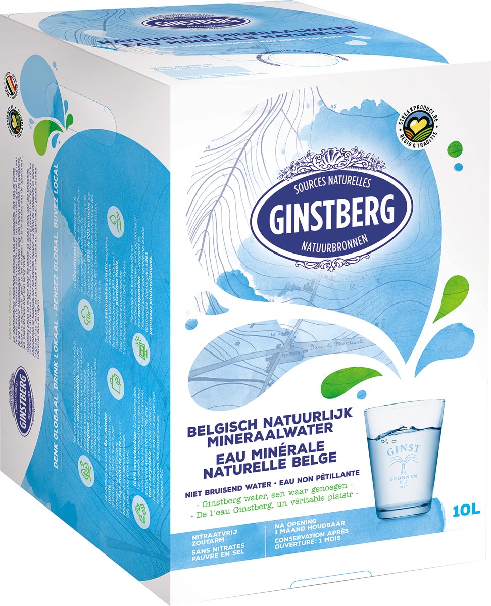 Ginstberg Plat Water, bag in box 10 liter