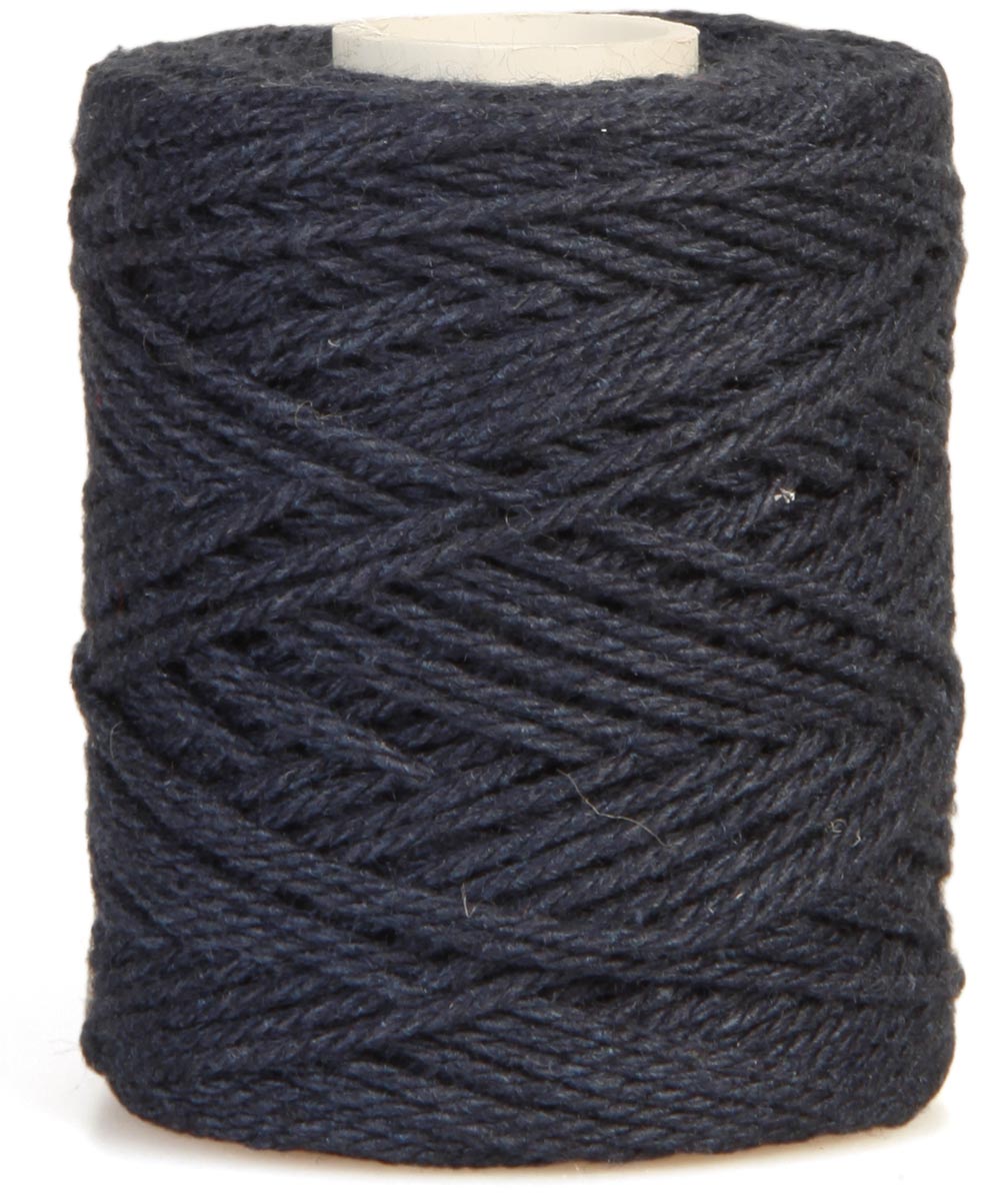 Bouhon macramétouw 50 g, ca. 65 m, dikte: 1 mm, donkerblauw afbeelding