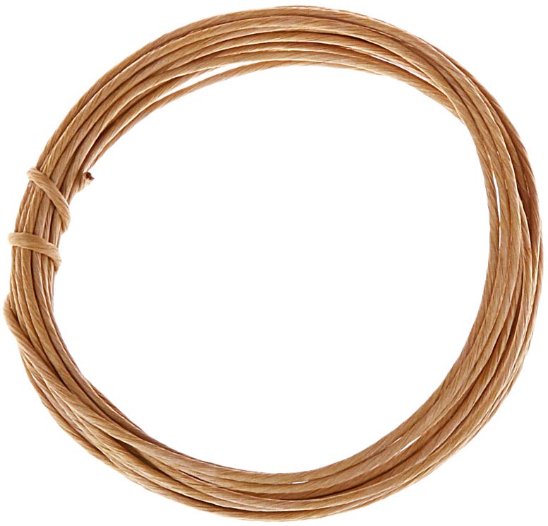 Bouhon papiertouw met ijzerdraad, 5 m, lichtbruin