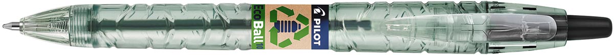 Pilot Ecoball B2P BeGreen balpen, medium punt, 0,3 mm, zwart afbeelding