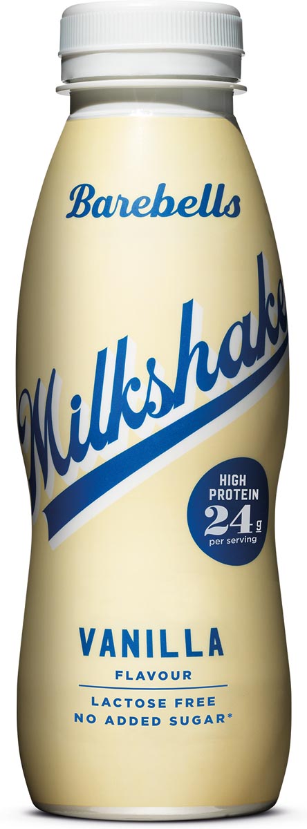 Barebells milkshake vanille, 33 cl, pak van 8 afbeelding