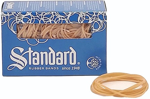 Standard elastieken 1,5 x 80 mm, doos van 100 g