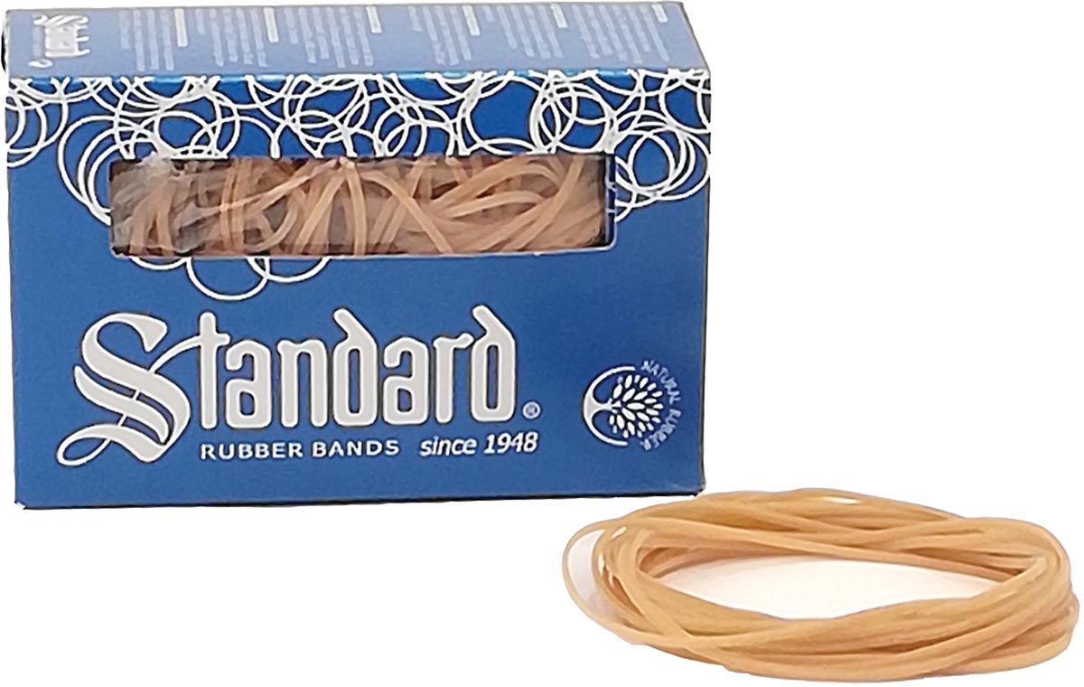 Standard elastieken 1,5 x 100 mm, doos van 100 g Standard elastieken 1,5 x 100 mm, doos van 100 g