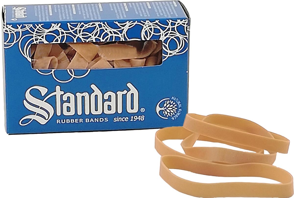 Standard elastieken 10 x 120 mm, doos van 100 g Standard elastieken 10 x 120 mm, doos van 100 g