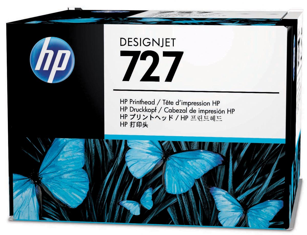 HP printkop 727, OEM B3P06A, 6 kleuren