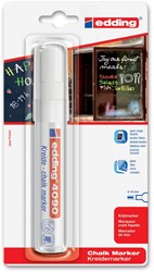 Edding Krijtmarker e-4090 wit, op blister