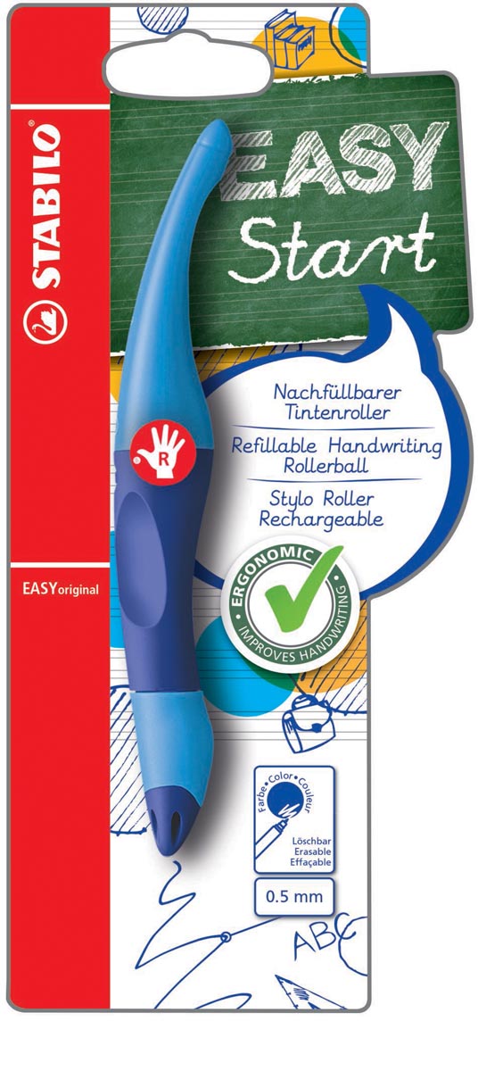 Stabilo Roller Easy Original Blauw Voor Rechtshandigen Blister Met 1 Stuk huismerk kopen in de aanbieding Stabilo Roller Easy Original Blauw Voor Rechtshandigen Blister Met 1 Stuk huismerk kopen in de aanbieding
