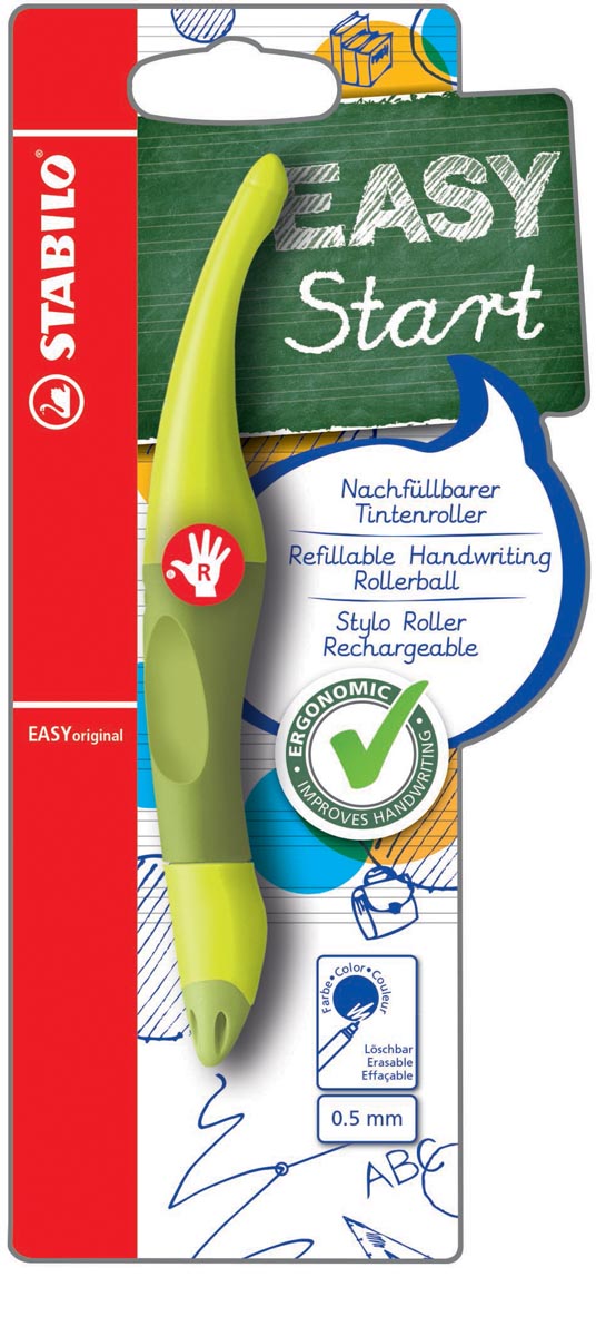STABILO EASYoriginal roller, voor rechtshandigen, blister van 1 stuk, limoen-donkergroen afbeelding