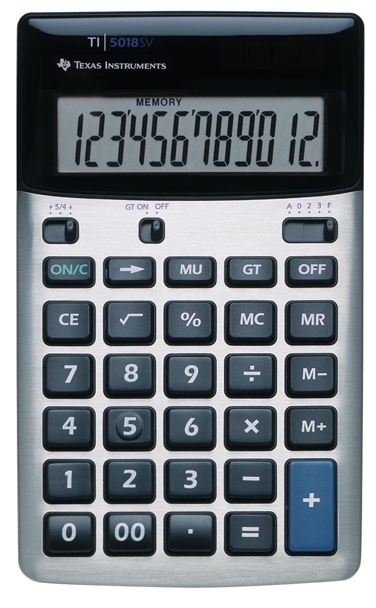Texas Bureaurekenmachine Ti 5018Sv huismerk kopen in de aanbieding Texas Bureaurekenmachine Ti 5018Sv huismerk kopen in de aanbieding