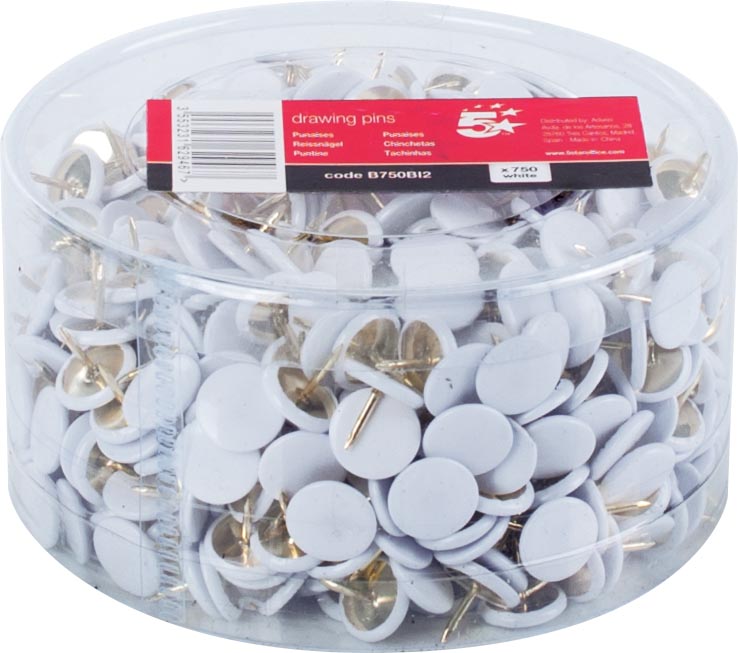 5 Star Punaises Wit Doos Van 750 Stuks huismerk kopen in de aanbieding