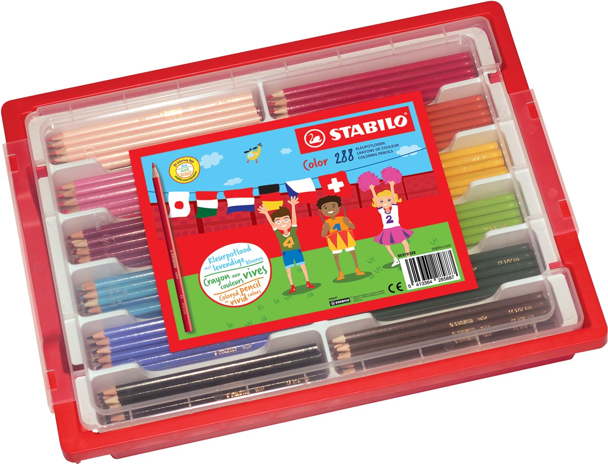 STABILO Color kleurpotlood, classpack van 288 stuks