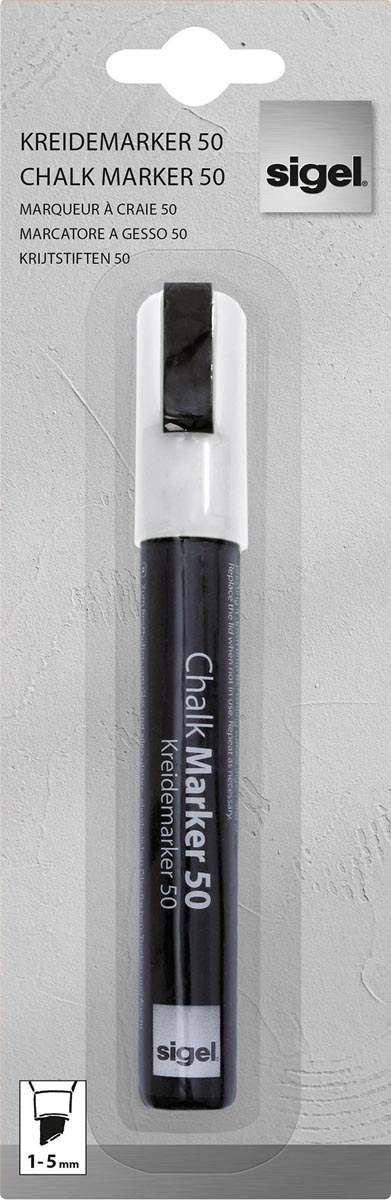 Sigel krijtstift 50 wit Sigel krijtstift 50 wit