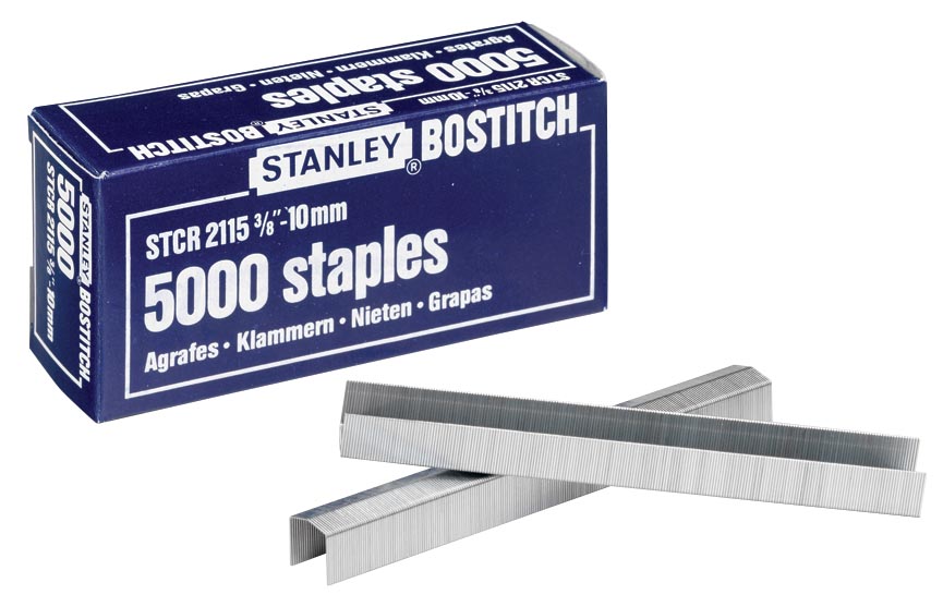 Bostitch nietjes STCR211510Z, 10 mm, voor B8P, B8HC, B8E, B8HDP, doos van 5000 nietjes afbeelding