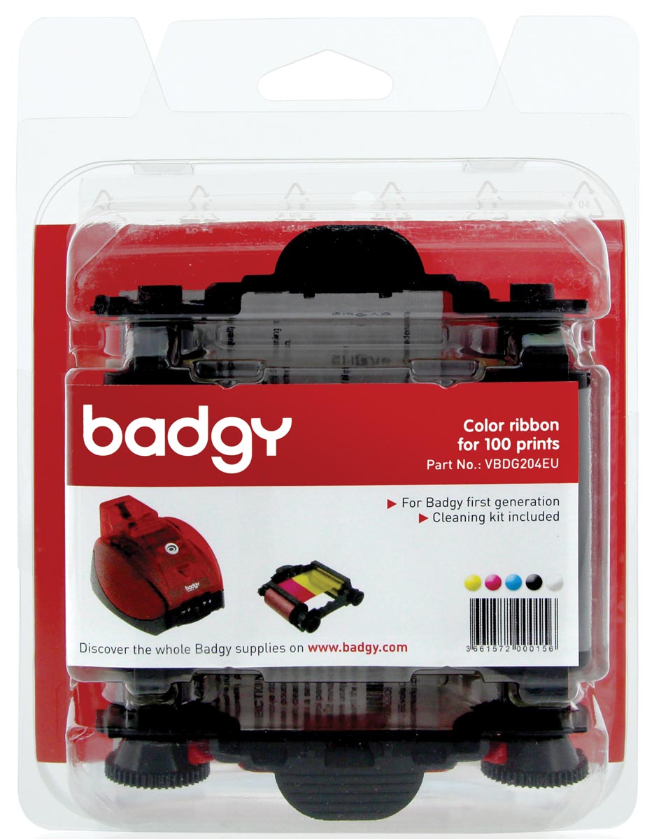 Badgy kleurenlint voor Badgy1, 100 afdrukken afbeelding
