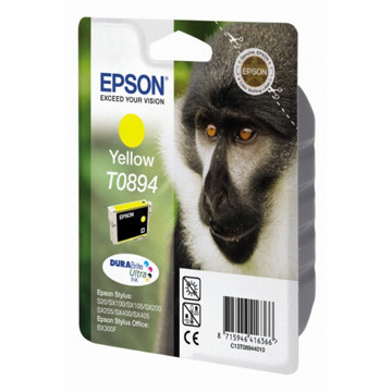 Epson inktcartridge T0894, 225 pagina's, OEM C13T08944011, geel