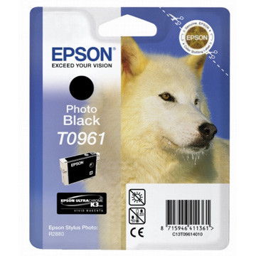 Epson inktcartridge T0961, 11,4 ml, OEM C13T09614010, zwart