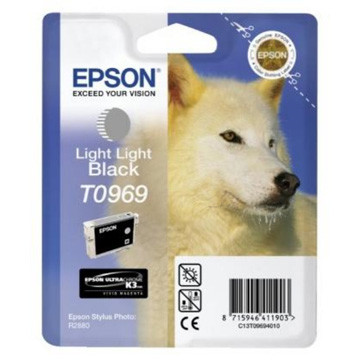 Epson inktcartridge T0969, 6.065 pagina's, OEM C13T09694010, licht licht zwart