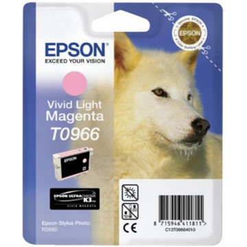 Epson inktcartridge T0966, 865 pagina's, OEM C13T09664010, licht magenta