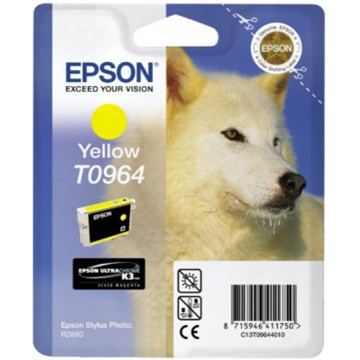Epson inktcartridge T0964, 890 pagina's, OEM C13T09644010, geel
