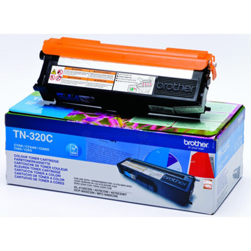 Brother toner, 1.500 pagina&apos;s, OEM TN-320C, cyaan afbeelding