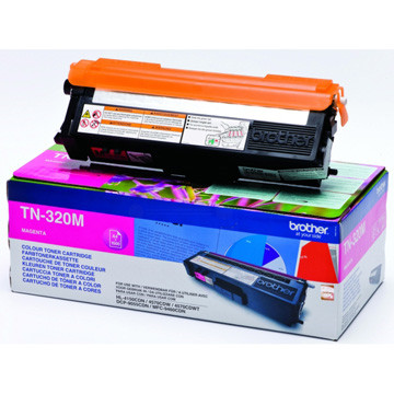Brother toner, 1.500 pagina's, OEM TN320M, magenta Brother toner, 1.500 pagina's, OEM TN320M, magenta