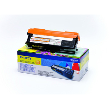 Brother toner, 1.500 pagina&apos;s, OEM TN-320Y, geel afbeelding