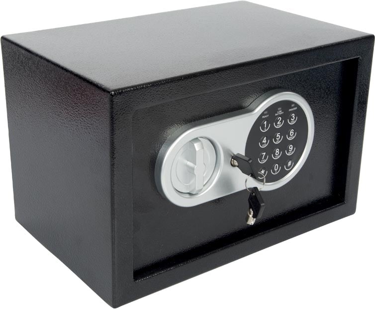 Toolland elektronische kluis, openen en sluiten met 3-8-cijferige code Toolland elektronische kluis, openen en sluiten met 3-8-cijferige code
