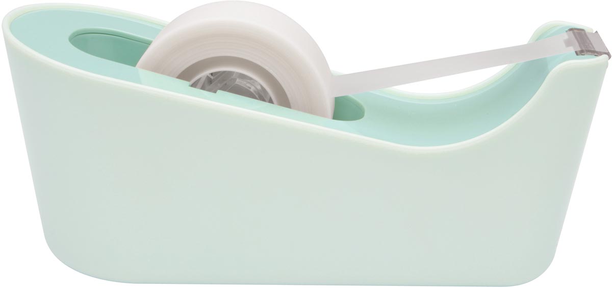 Scotch verzwaarde plakbandafroller inclusief 1 rol Scotch magic tape, muntgroen afbeelding